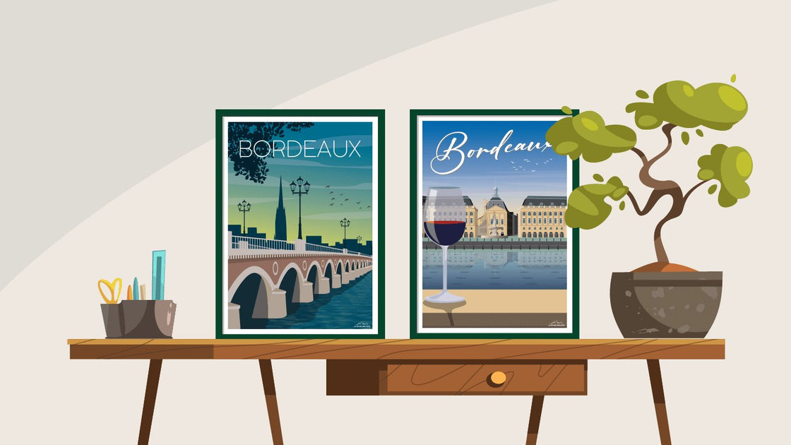 Affiche DOZ Bordeaux- Les Vignobles