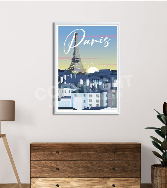 Affiche Paris - Vue des toits – Maison Landolfi