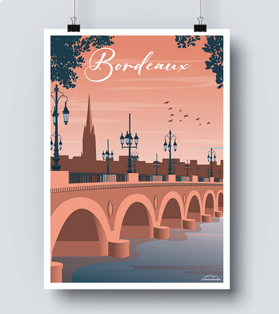 Affiche Vintage Bordeaux