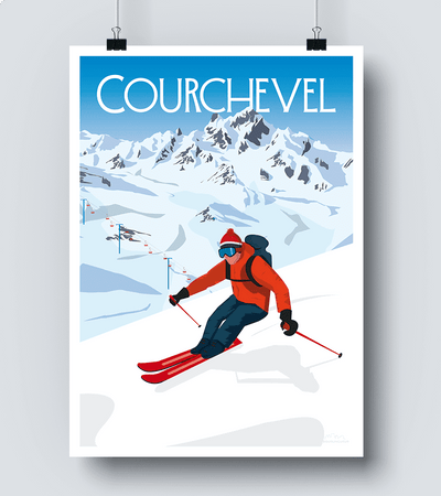 affiche courchevel