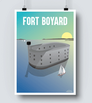 Affiche la Rochelle "Le Fort Boyard"