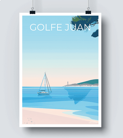 Affiche Golfe Juan