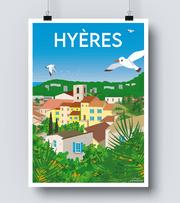 Affiche Vieille Ville Hyères