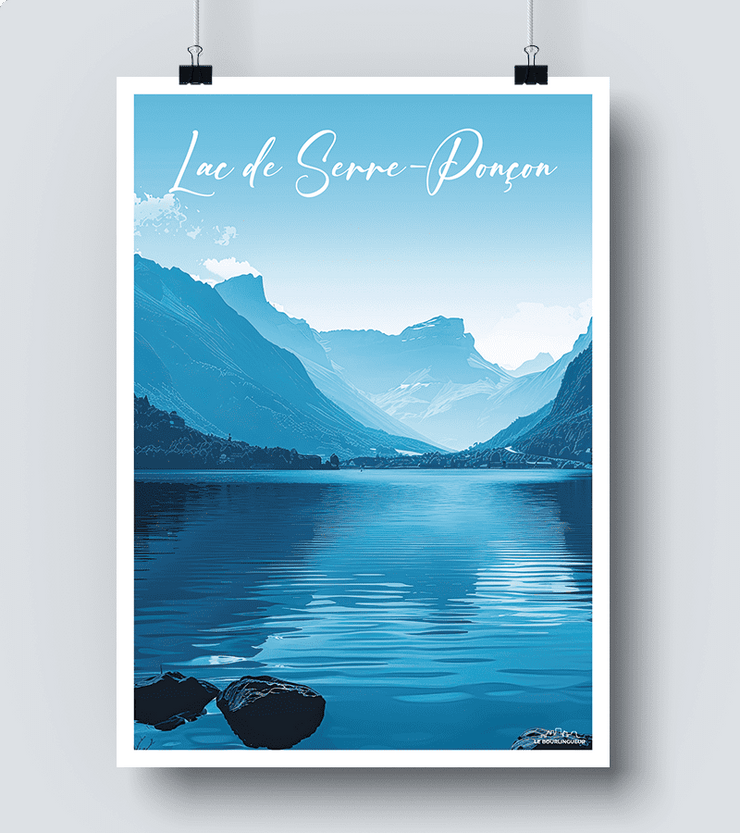 Affiche Lac de Serre-Ponçon