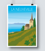 Affiche La Neuveville - Suisse