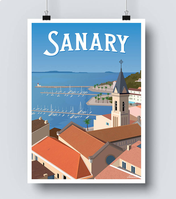 Affiche provence cote azur Affiche Sanary