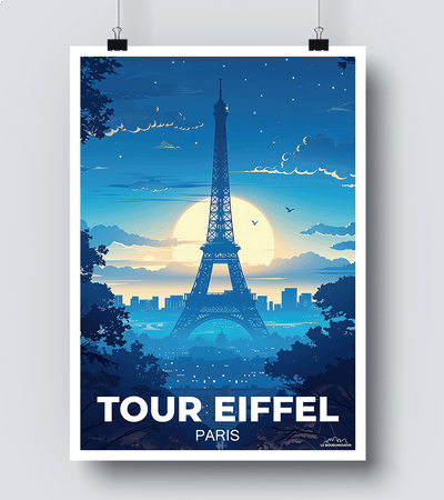 Affiche vintage La Tour Eiffel