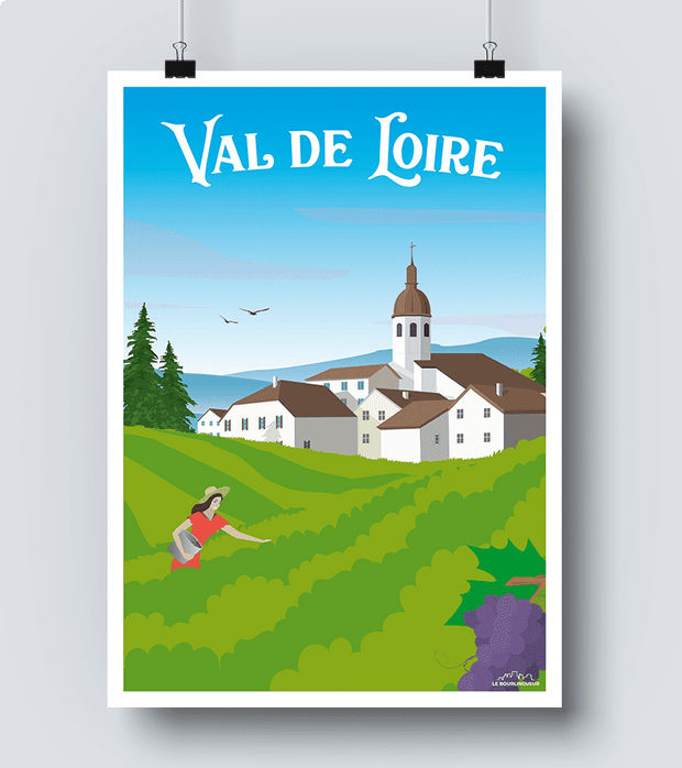 Affiche Vignoble Val de Loire