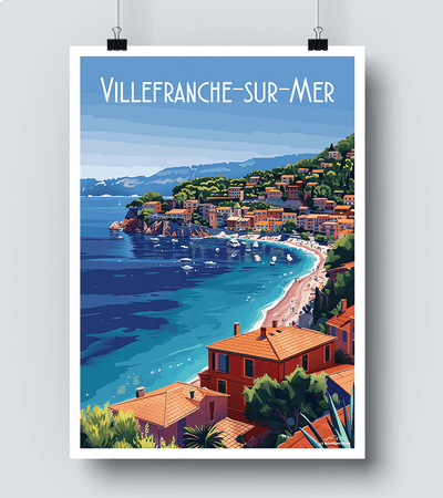 Affiche Villefranche sur Mer