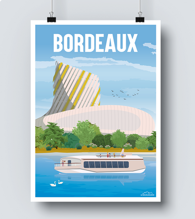 Affiche Cité du Vin Bordeaux