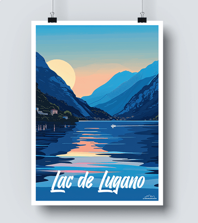 Affiche Lac de Lugano