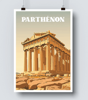 Affiche Parthénon Athènes 