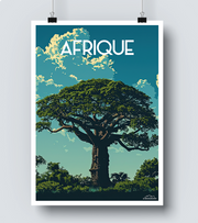 Affiche Afrique Baobab