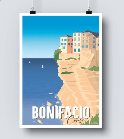 Affiche Bonifacio - Corse