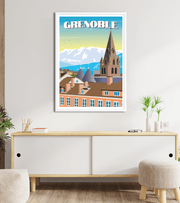 Poster Grenoble Vintage