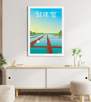 Poster "Les salières" île de Ré