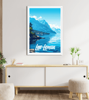 poster Le Lac Leman vintage