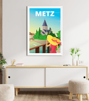 Poster Metz "Temple Neuf"