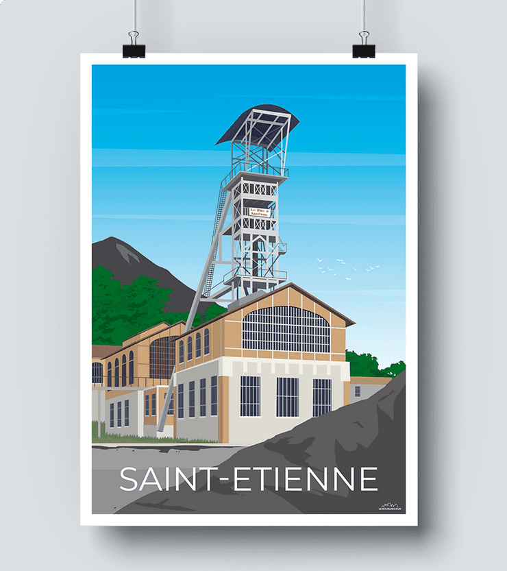 Affiche Mine de Saint Etienne