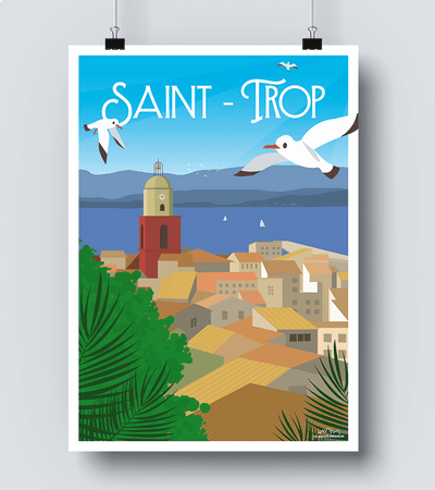 Affiche Saint Trop