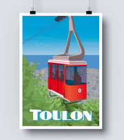 Affiche Toulon Téléphérique