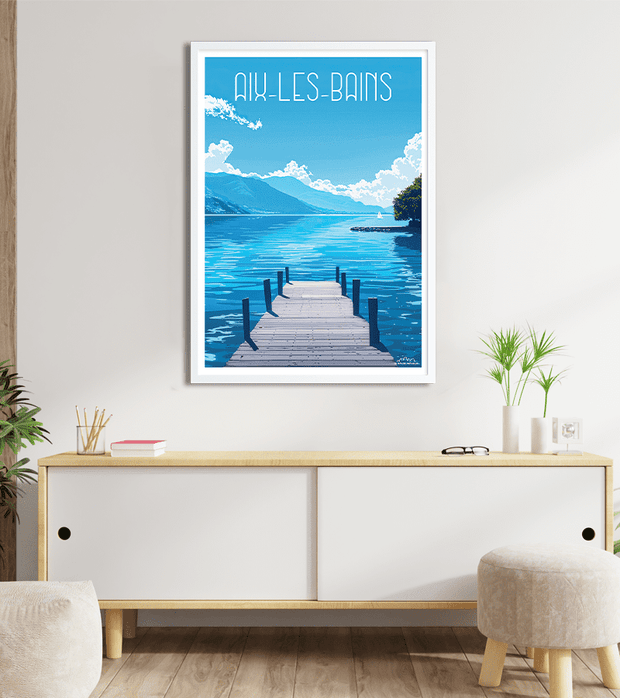 poster Aix-les-Bains - le Lac du Bourget