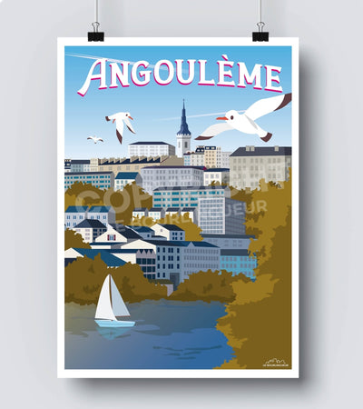 Affiche vintage angouleme