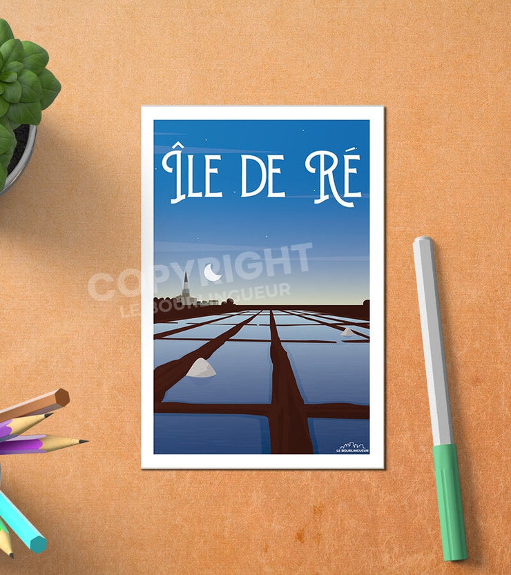 Carte Postale Les Salières Île De Ré