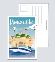 Carte Postale Marseille le vieux port