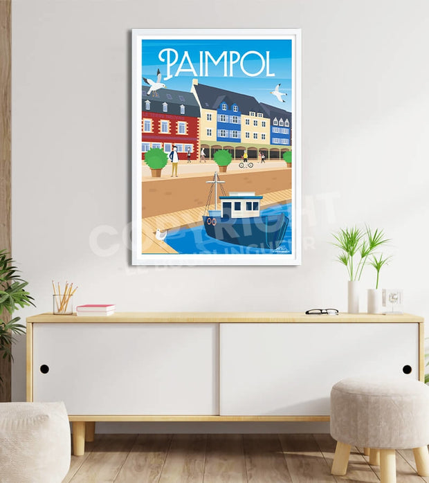 poster vintage paimpol